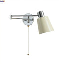 GobekUsa Cream LED Swing Arm Wall Lamp for Living Room Bedroom Mirror Stair Light