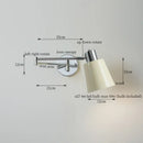 GobekUsa Cream LED Swing Arm Wall Lamp for Living Room Bedroom Mirror Stair Light