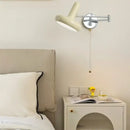 GobekUsa Cream LED Swing Arm Wall Lamp for Living Room Bedroom Mirror Stair Light