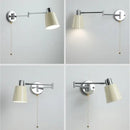 GobekUsa Cream LED Swing Arm Wall Lamp for Living Room Bedroom Mirror Stair Light