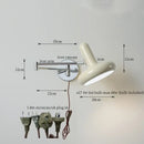 GobekUsa Cream LED Swing Arm Wall Lamp for Living Room Bedroom Mirror Stair Light