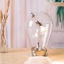 GobekUsa Gravitational Chrome LED Table Lamp for Bedroom Study & Work