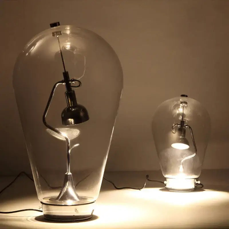 GobekUsa Gravitational Chrome LED Table Lamp for Bedroom Study & Work