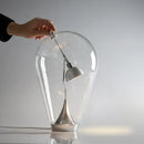 GobekUsa Gravitational Chrome LED Table Lamp for Bedroom Study & Work