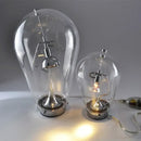 GobekUsa Gravitational Chrome LED Table Lamp for Bedroom Study & Work
