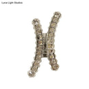 GobekUsa Chrome Curvy Crystal Prism Wall Sconce LED Light for Living Room