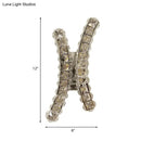 GobekUsa Chrome Curvy Crystal Prism Wall Sconce LED Light for Living Room