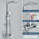 GobekUsa Digital Display Shower System with Thermostatic Control and Tub Spout