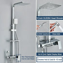GobekUsa Digital Display Shower System with Thermostatic Control and Tub Spout