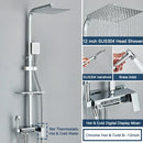 GobekUsa Digital Display Shower System with Thermostatic Control and Tub Spout