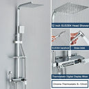 GobekUsa Digital Display Shower System with Thermostatic Control and Tub Spout