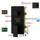 GobekUsa Digital Shower Mixer Valve Control Panel with Single Handle - Wall Mount