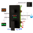 GobekUsa Digital Shower Mixer Valve Control Panel with Single Handle - Wall Mount