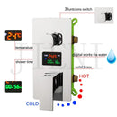 GobekUsa Digital Shower Mixer Valve Control Panel with Single Handle - Wall Mount