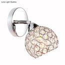 GobekUsa Chrome Dome Crystal Wall Sconce with 1 Light - Elegant Lighting for Living Room
