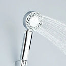 Chrome dual sided shower head with shower gel container bathroom spray by Decorbites