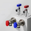 Chrome gray brass angle valve bathroom water control tap by Decorbites