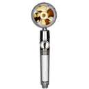 Chrome high pressure water saving shower head with filter for bathroom by Decorbites