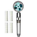 Chrome high pressure water saving shower head with filter for bathroom by Decorbites