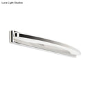 GobekUsa Chrome LED Arc Wall Light with Warm/White Acrylic Shade - Modern Vanity Lighting