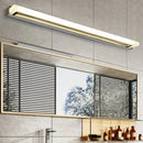 GobekUsa Chrome LED Bathroom Sconce Light with Modern Acrylic Design