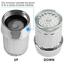 Chrome led faucet aerator – kitchen water saving light by Decorbites