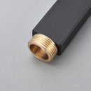 Chrome rectangular shower faucet extension tube bathroom brass threaded by Decorbites