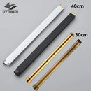 Chrome rectangular shower faucet extension tube bathroom brass threaded by Decorbites