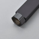Chrome rectangular shower faucet extension tube bathroom brass threaded by Decorbites