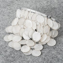 Chrome Round Tiered Capiz Shell Wall Lamp