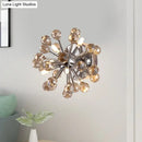 GobekUsa Chrome Sputnik Flushmount Crystal Ball Ceiling Light