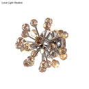 GobekUsa Chrome Sputnik Flushmount Crystal Ball Ceiling Light