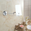 GobekUsa 3X Magnifying Wall Makeup Mirror for Bathroom with Folding Arm - Lady Square