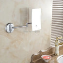 GobekUsa 3X Magnifying Wall Makeup Mirror for Bathroom with Folding Arm - Lady Square