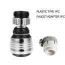 Chrome & white 360 swivel kitchen faucet aerator water saving nozzle by Decorbites