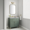 James Martin Chicago 30" Single Bathroom Vanity, Smokey Celadon