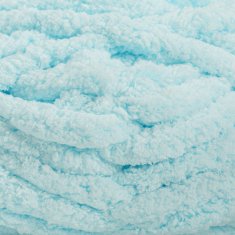 20mm Chunky Chenille Yarn - Powder Blue Color