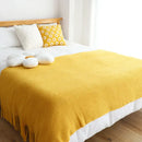 GobekUsa Knitted Leisure Blanket Throw - Cozy Sofa Cover and Bed End Towel with Tassels