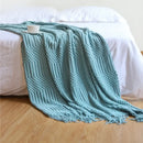 GobekUsa Cozy Knitted Sofa Blanket - Winter Home Office Nap Comfort
