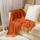 GobekUsa Cozy Knitted Sofa Blanket - Winter Home Office Nap Comfort