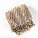 GobekUsa Cozy Knitted Sofa Blanket - Winter Home Office Nap Comfort