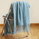 GobekUsa Cozy Knitted Sofa Blanket - Winter Home Office Nap Comfort