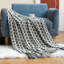GobekUsa Cozy Knitted Sofa Blanket - Winter Home Office Nap Comfort