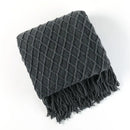GobekUsa Cozy Knitted Sofa Blanket - Winter Home Office Nap Comfort
