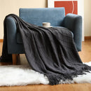 GobekUsa Cozy Knitted Sofa Blanket - Winter Home Office Nap Comfort