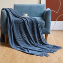 GobekUsa Cozy Knitted Sofa Blanket - Winter Home Office Nap Comfort
