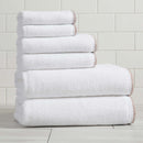 Cotton Border-Stitched 6-Piece Towel Set - Valery Collection by Great Bay Home