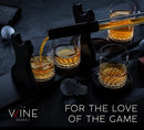 Golf Whiskey Decanter and 4 Liquor Glasses