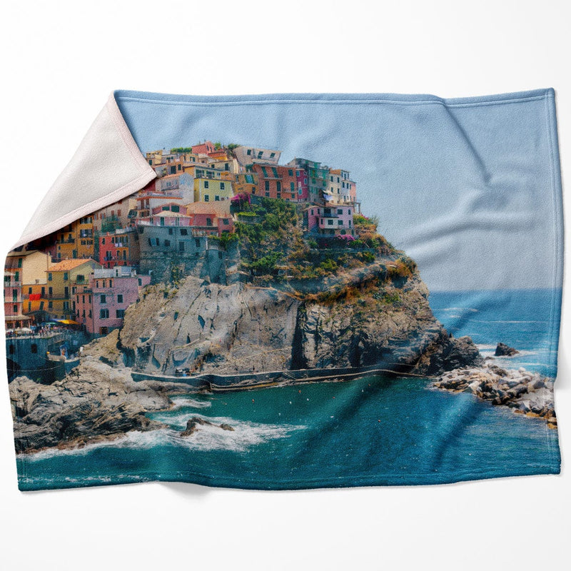 Cinque Terre Coastline Blanket