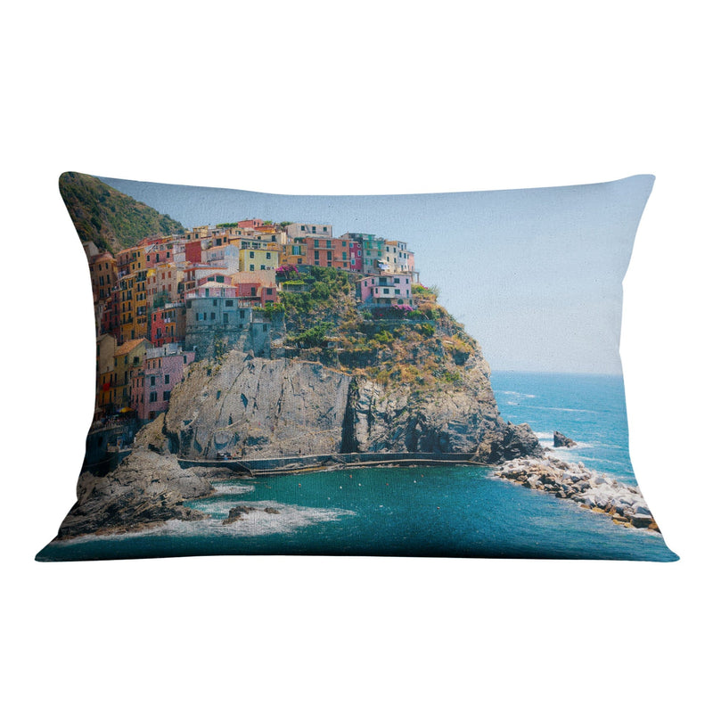 Cinque Terre Coastline Cushion